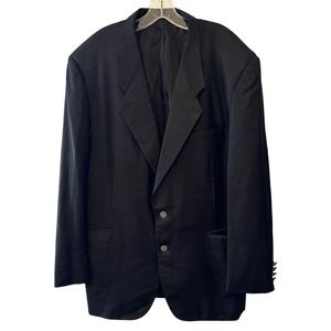 Vintage Royal Classic by Tom James Vintage‎ Custom Made Black Suit Coat